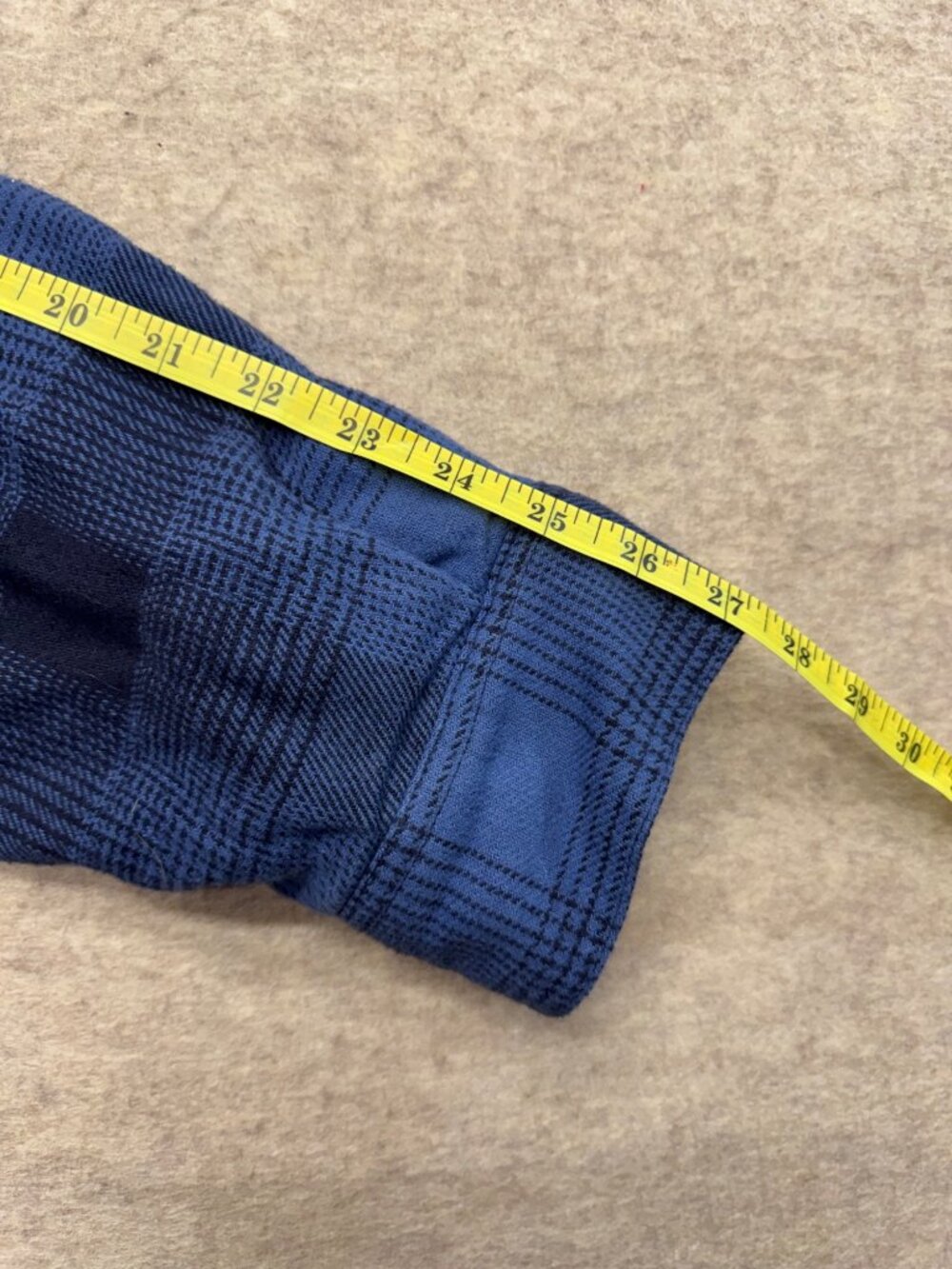 Duluth Trading Co. Blue Flannel Button Down Shirt Jacket/Shacket Large Tall - Picture 9 of 9